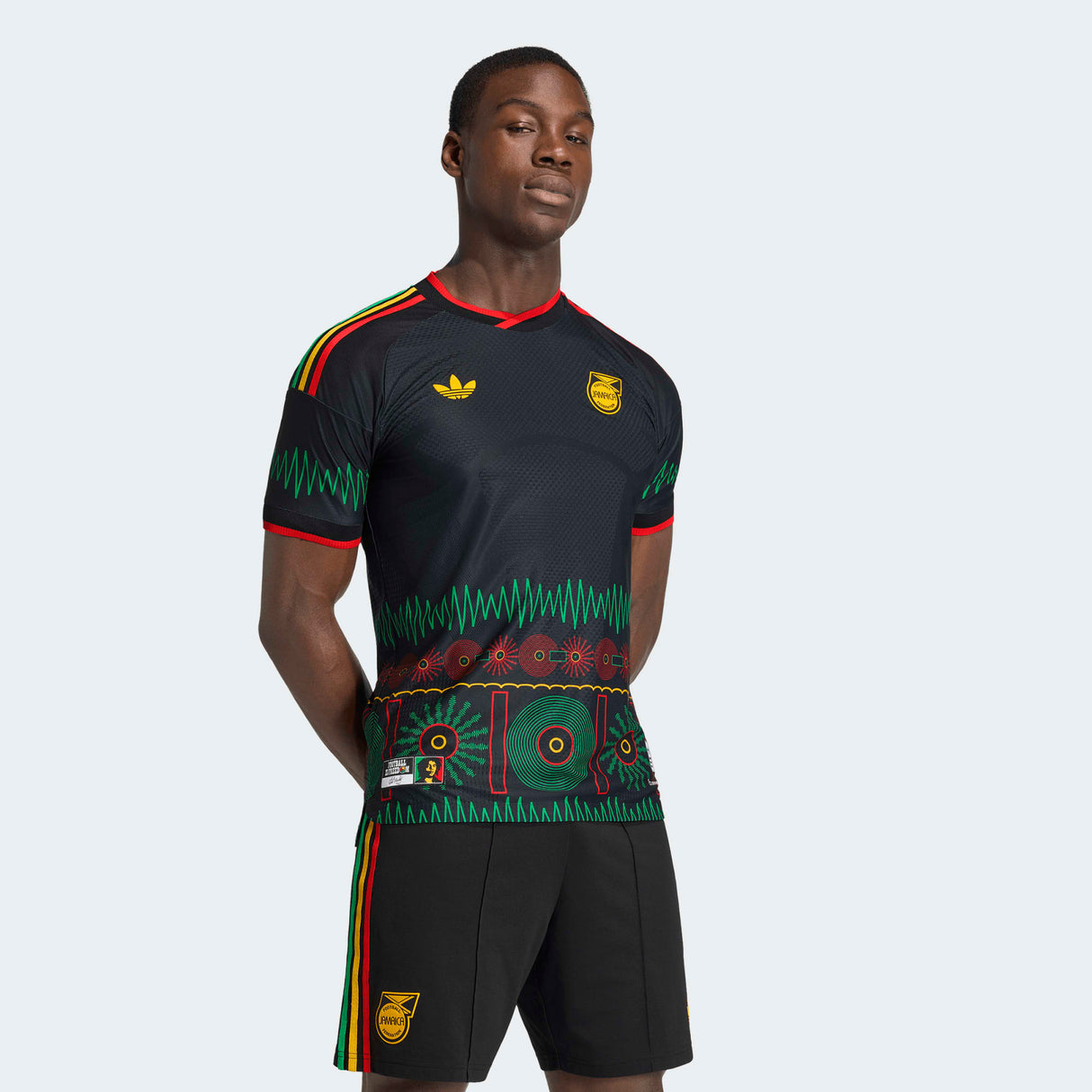 adidas Men's Jamaica 26 X Bob Marley Away Authentic Jersey
