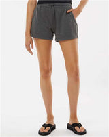 Independent Trading Co. Women’s Lightweight California Wave Wash Fleece Shorts-3