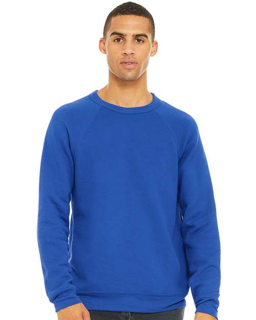 Bella + Canvas Men's    Sponge Fleece Raglan Sweatshirt-3