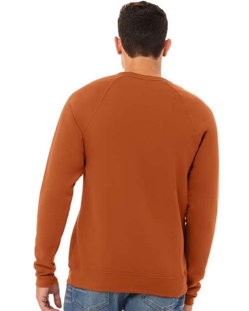 Bella + Canvas Men's    Sponge Fleece Raglan Sweatshirt-5
