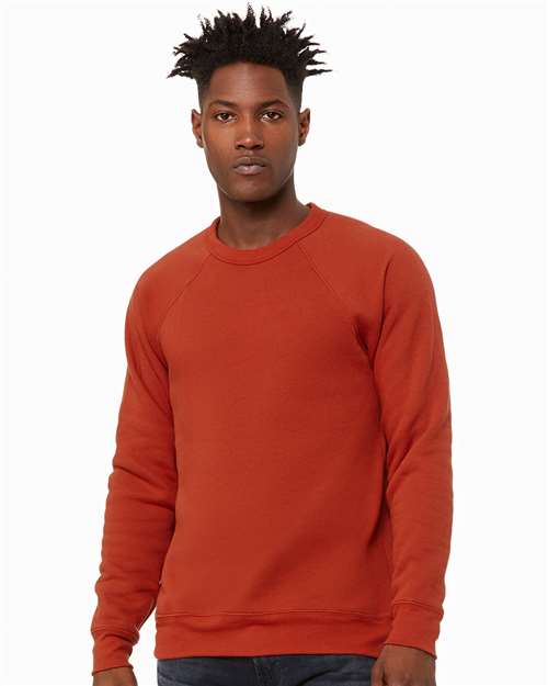 Bella + Canvas Men's    Sponge Fleece Raglan Sweatshirt-3