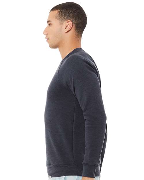 Bella + Canvas Men's    Sponge Fleece Raglan Sweatshirt-4