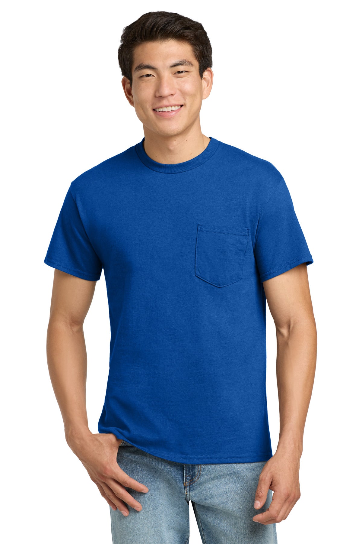 Gildan Men's   Ultra Cotton   100% US Cotton T-Shirt with Pocket