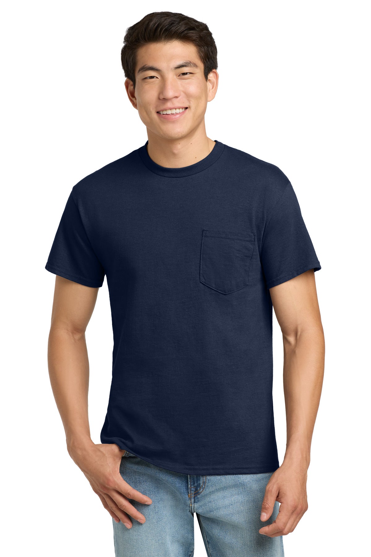 Gildan Men's   Ultra Cotton   100% US Cotton T-Shirt with Pocket
