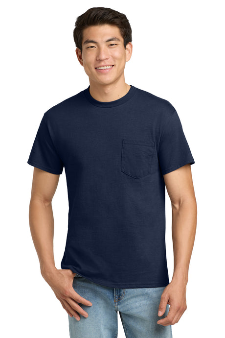 Gildan Men's   Ultra Cotton   100% US Cotton T-Shirt with Pocket