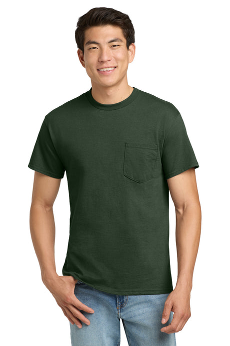 Gildan Men's   Ultra Cotton   100% US Cotton T-Shirt with Pocket