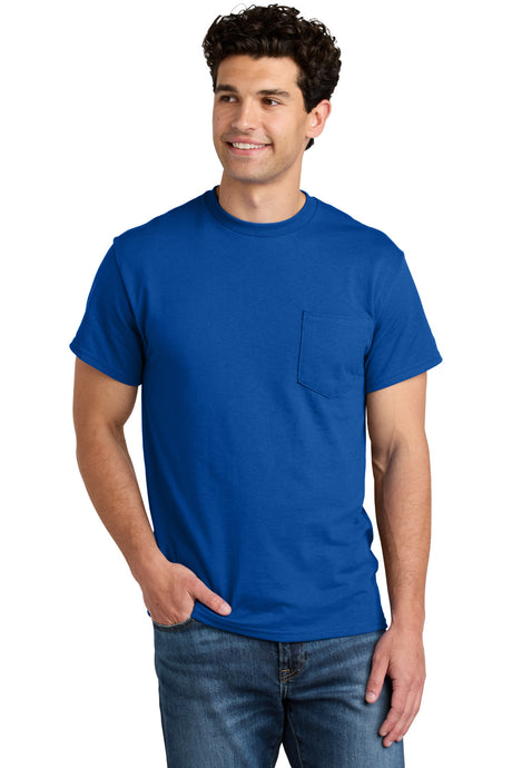 Gildan Men's   DryBlend   50 Cotton/50 Poly Pocket T-Shirt
