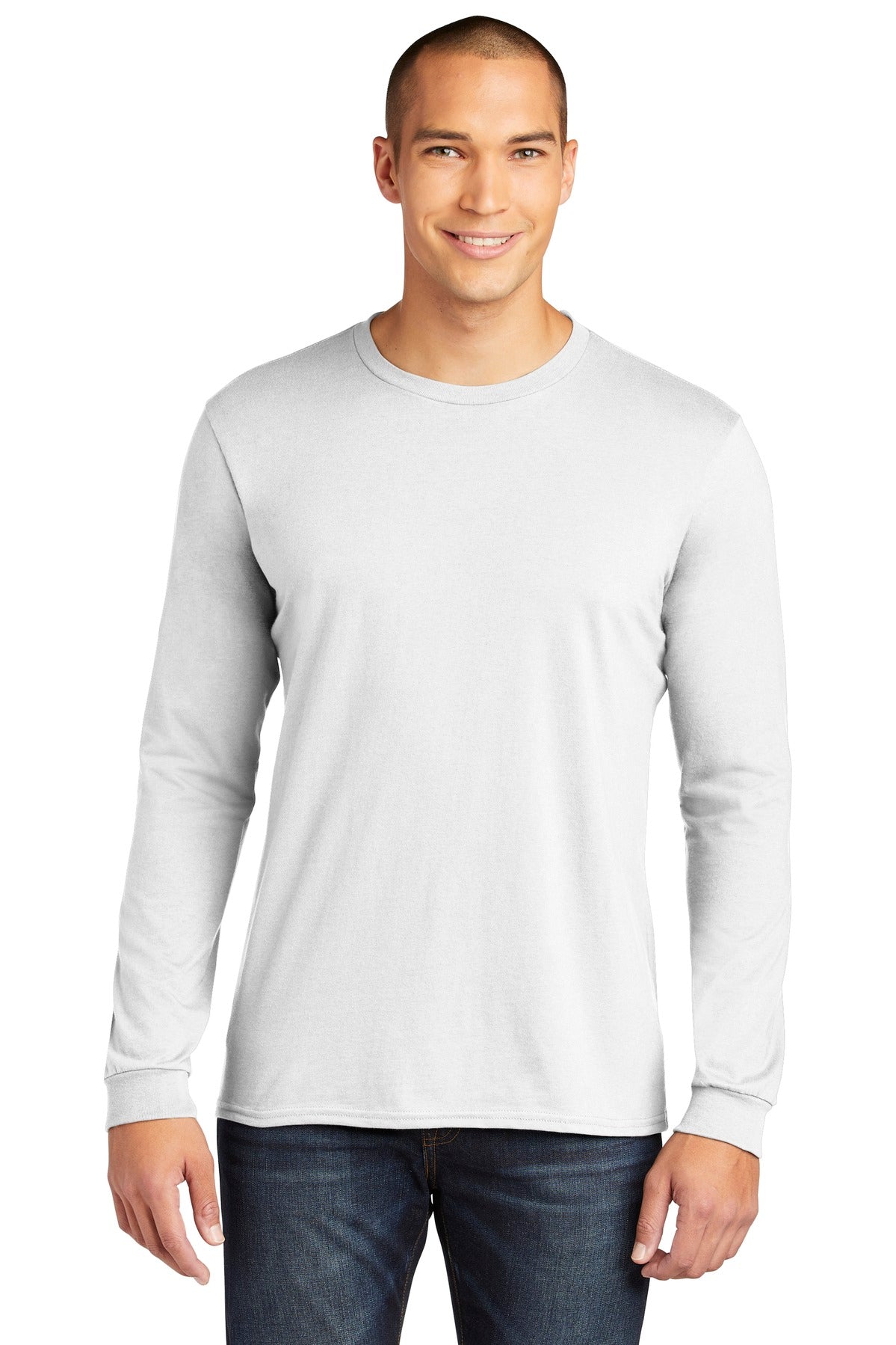 Anvil Men's    100% Combed Ring Spun Cotton Long Sleeve T-Shirt