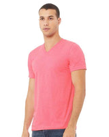 BELLA + CANVAS Men's Heather CVC V-Neck Tee-2