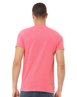 BELLA + CANVAS Men's Heather CVC V-Neck Tee-3