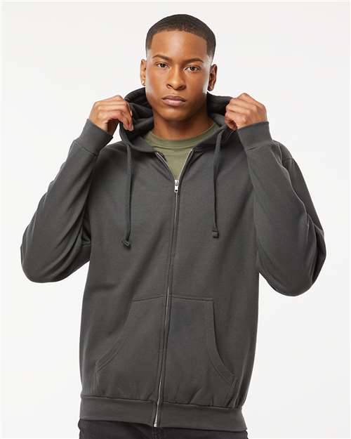 Tultex Men's Full-Zip Hooded Sweatshirt-3