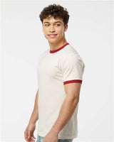 Tultex Men's Fine Jersey Ringer T-Shirt-4
