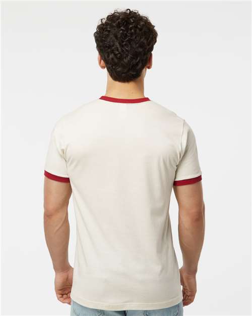 Tultex Men's Fine Jersey Ringer T-Shirt-5