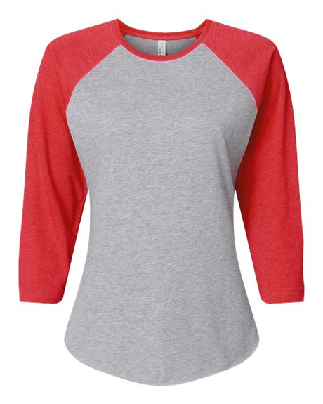 LAT Women's Baseball Fine Jersey Three-Quarter Sleeve Tee-1