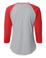 LAT Women's Baseball Fine Jersey Three-Quarter Sleeve Tee-2