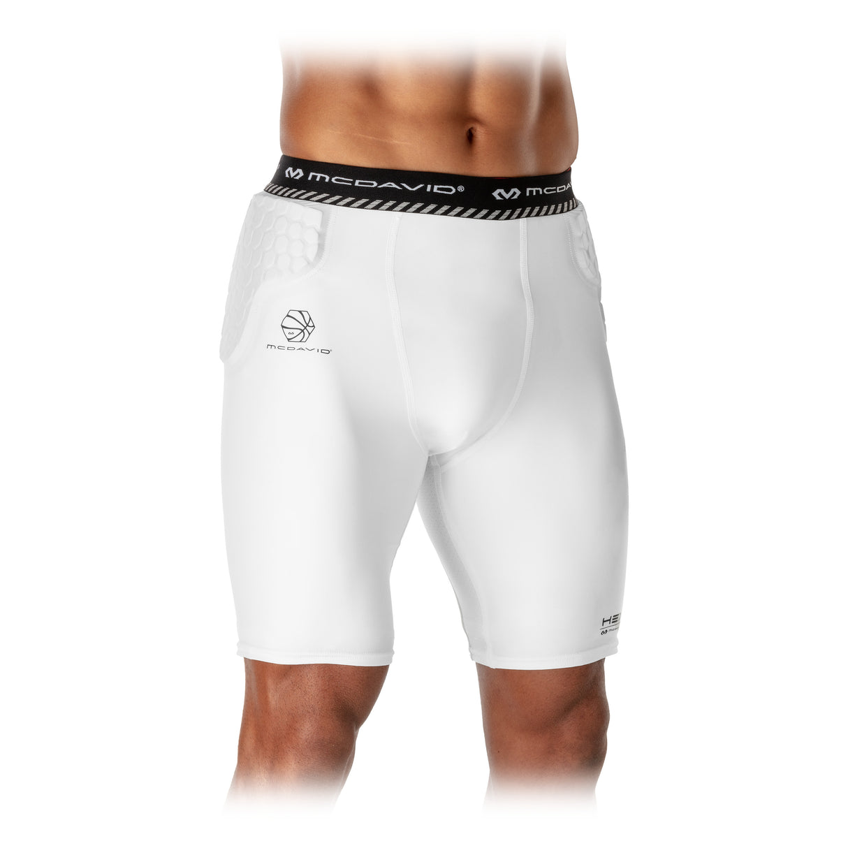 McDavid Men's HEX Basketball Short with Hip & Tailbone Pads-4