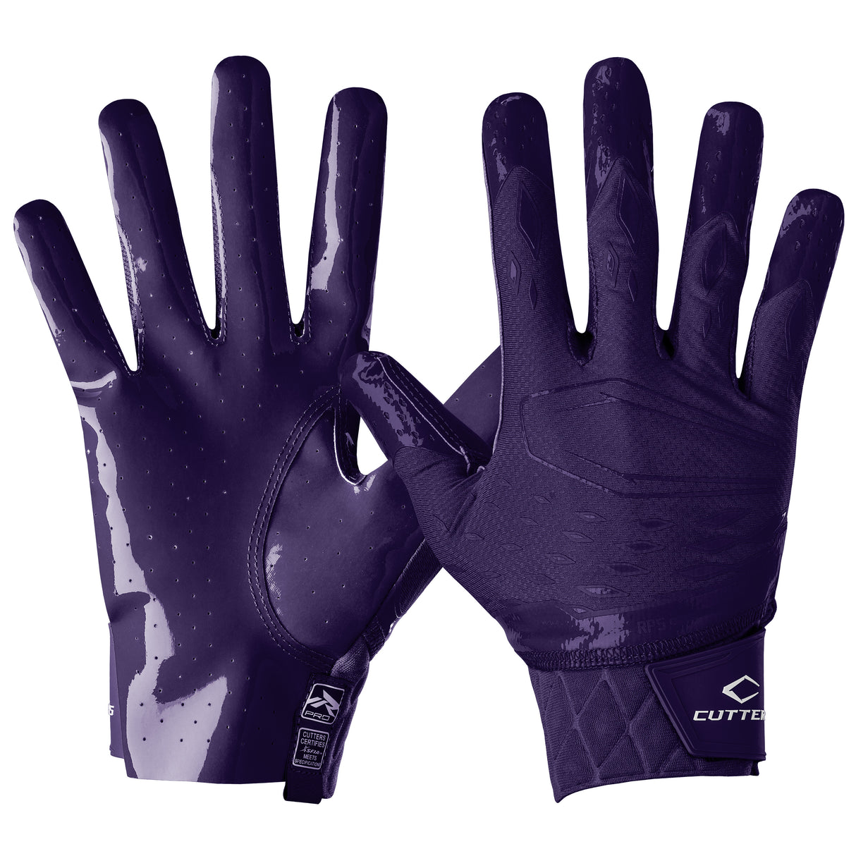 Cutters Adult Rev Pro 5.0 Solid Receiver Gloves