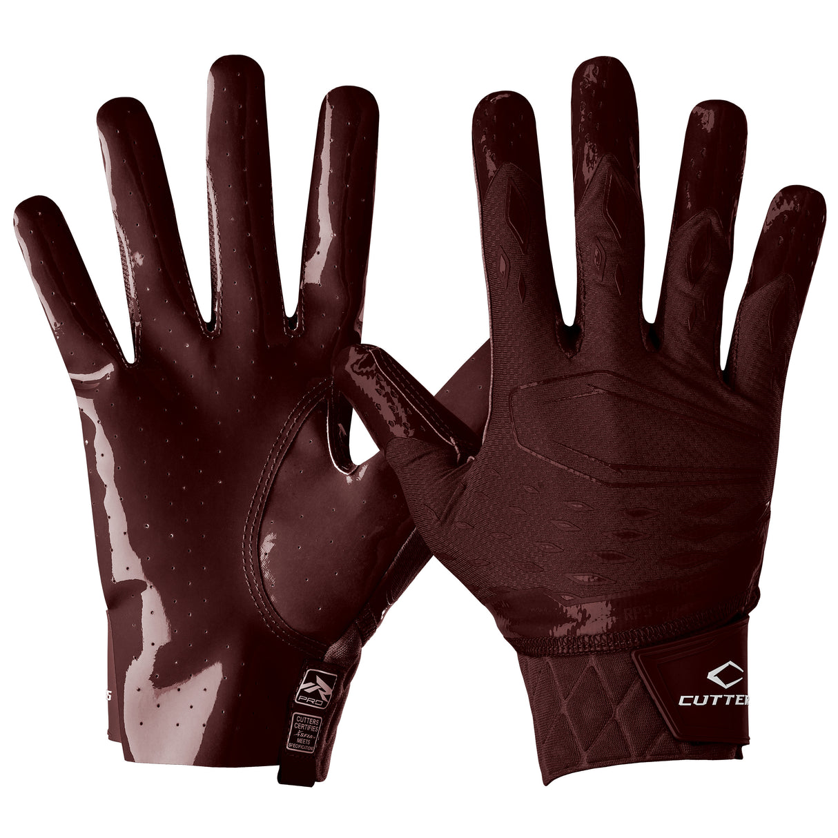 Cutters Adult Rev Pro 5.0 Solid Receiver Gloves