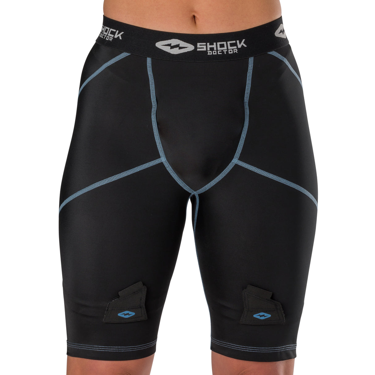 Shock Doctor Women's Compression Hockey Short with Pelvic Protector-4