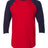 American Apparel Men's 50/50 Raglan Three-Quarter Sleeve Tee-1