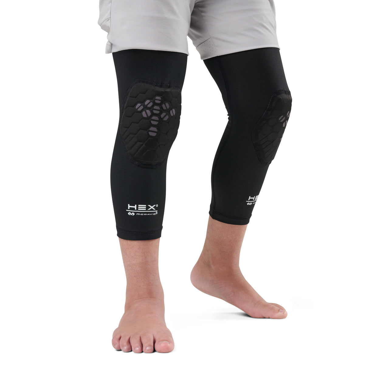 McDavid Youth HEX Viz Knee Sleeve Pair-3
