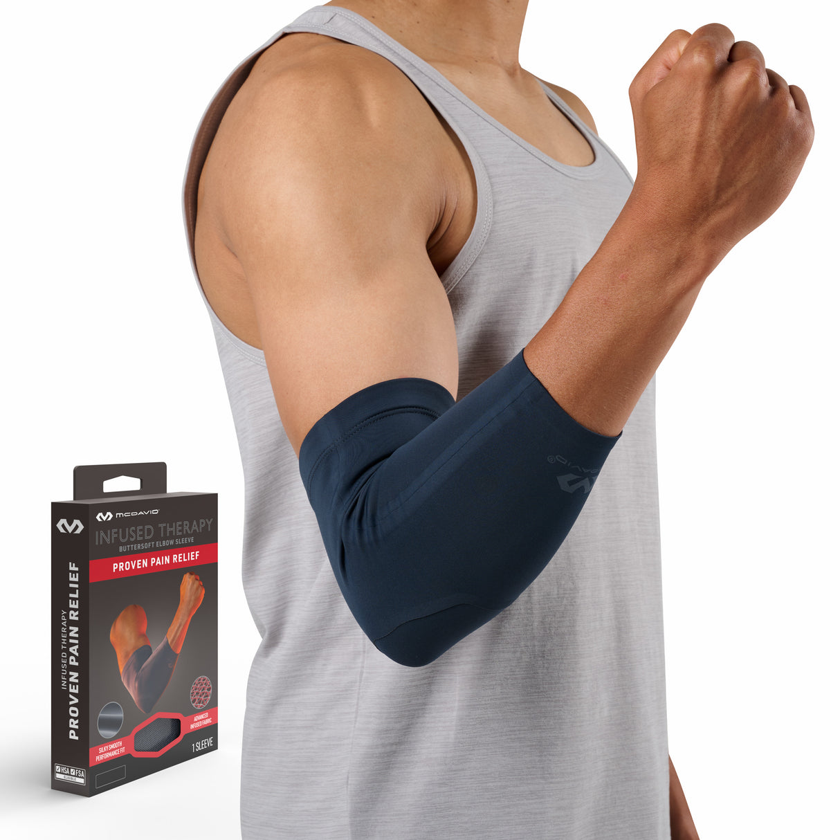 McDavid Infused Buttersoft Elbow Sleeve-3