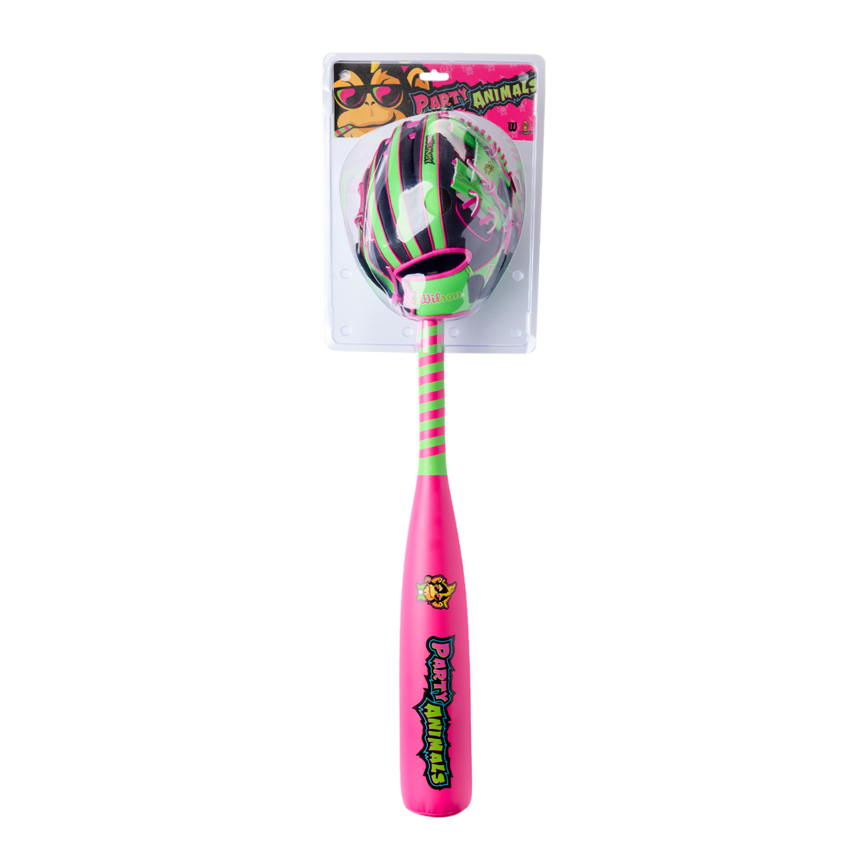 Wilson 2026 Party Animals A200 10" Glove Ball & Bat Kit-6