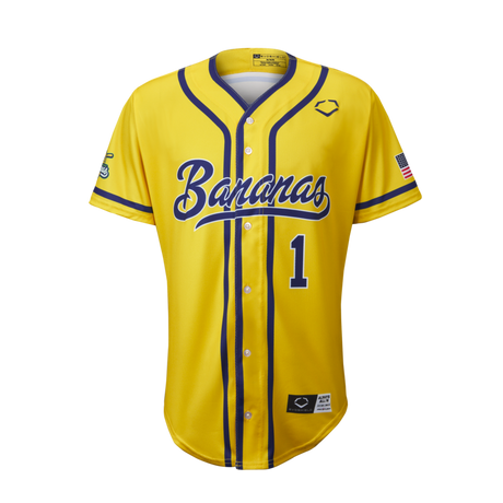 EvoShield Adult EVO Savannah Bananas Replica Baseball Jersey-1