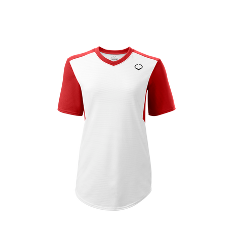 Wilson Girl's E810 V-neck Pullover Softball Jersey-1