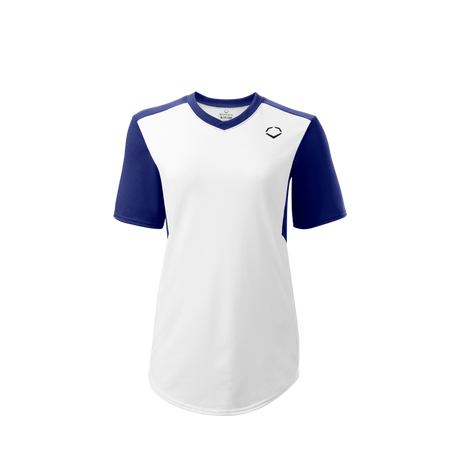 Wilson Girl's E810 V-neck Pullover Softball Jersey-1