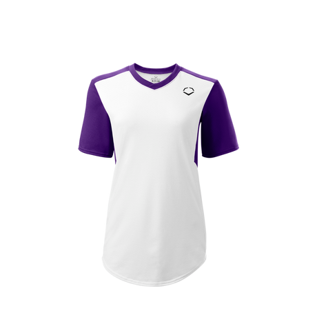 Wilson Girl's E810 V-neck Pullover Softball Jersey-1