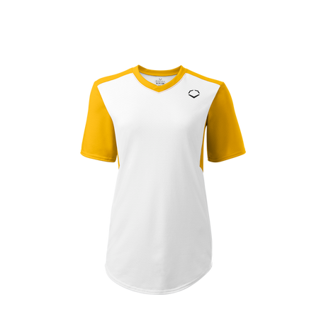 Wilson Girl's E810 V-neck Pullover Softball Jersey-1