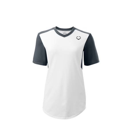 Wilson Girl's E810 V-neck Pullover Softball Jersey-1