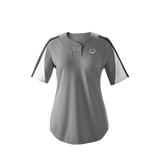 Wilson Girl's E601 2-button Placket Pullover Softball Jersey-3
