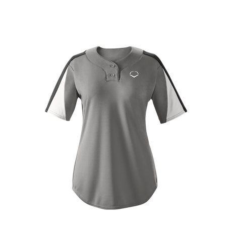 Wilson Girl's E601 2-button Placket Pullover Softball Jersey-3