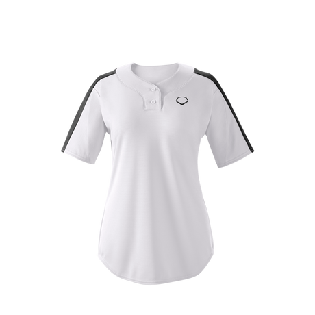 Wilson Girl's E601 2-button Placket Pullover Softball Jersey-2