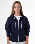 Los Angeles Apparel Men's Flex Fleece Full-Zip Hooded Sweatshirt