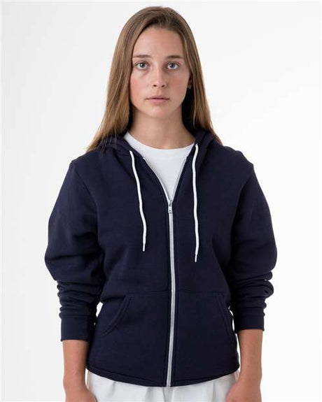 Los Angeles Apparel Men's Flex Fleece Full-Zip Hooded Sweatshirt