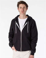 Los Angeles Apparel Men's Flex Fleece Full-Zip Hooded Sweatshirt