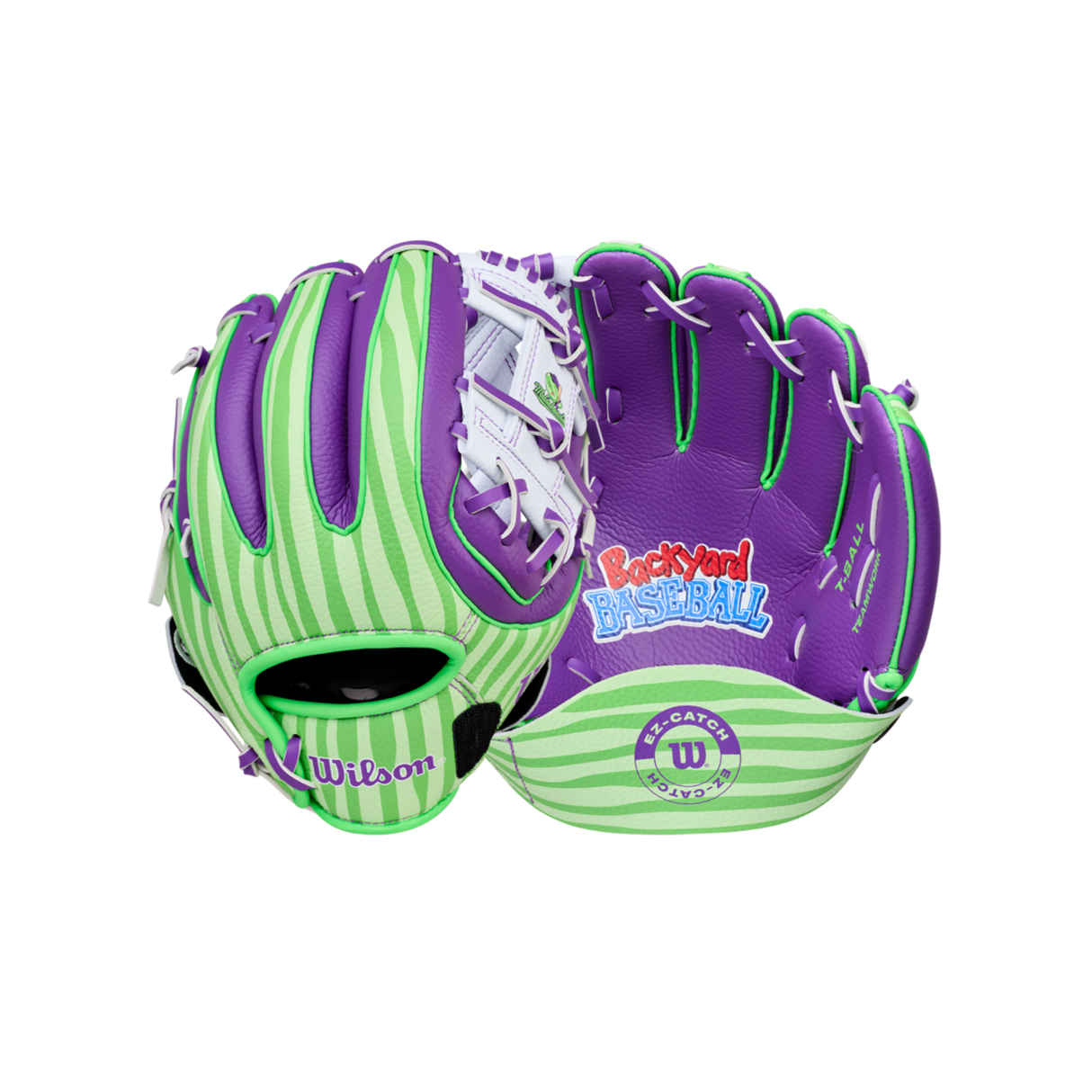 Wilson Men's 2026 Backyard Baseball Melonheads A200 Ez Catch 10" Youth T-ball Glove-3
