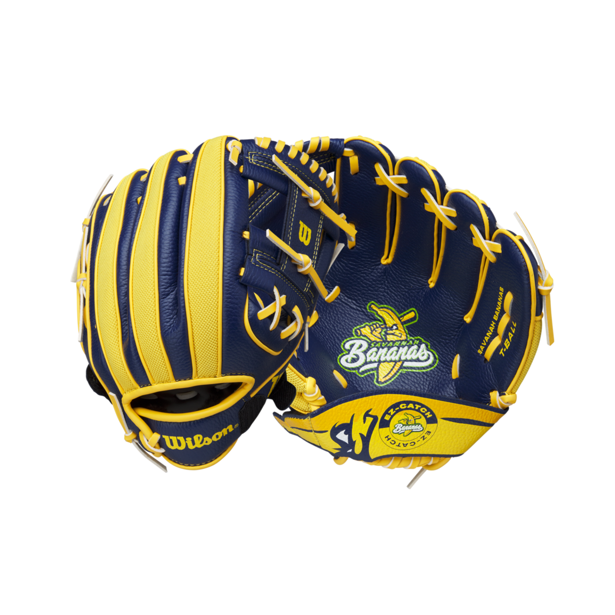 Wilson 2024 A200 Ez Catch Savannah Bananas 10" T-ball Baseball Glove-7