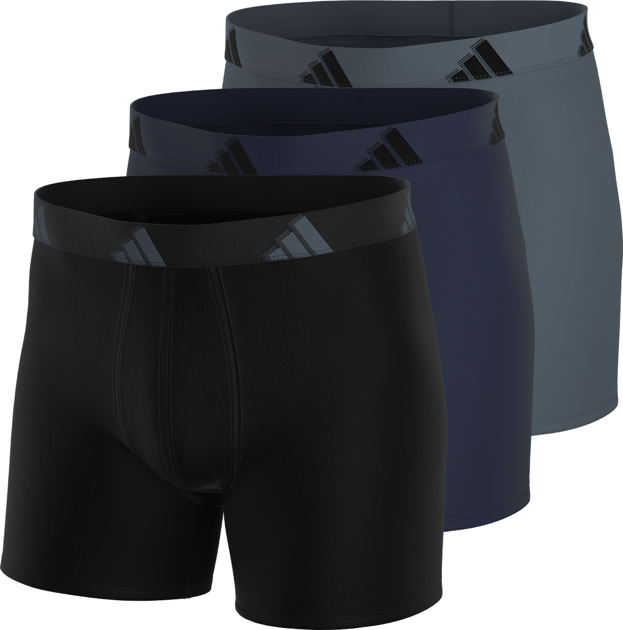 adidas Men's All Day Microfiber 3-Pack Trunk-1