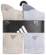 adidas Youth Athletic Cushioned 6-Pack Crew Sock-6