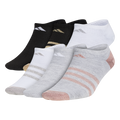 adidas Girl's Superlite 6-Pack No Show Sock-1