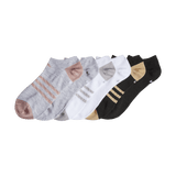 adidas Girl's Superlite 6-Pack No Show Sock-8