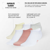 adidas Women's Superlite Classic 6-Pack No Show Sock-2
