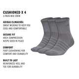adidas Men's Cushioned X 4 3-Pack Mid-Crew Sock-2