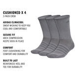 adidas Men's Cushioned X 4 3-Pack Crew Sock-2