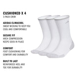 adidas Men's Cushioned X 4 3-Pack Crew Sock-2