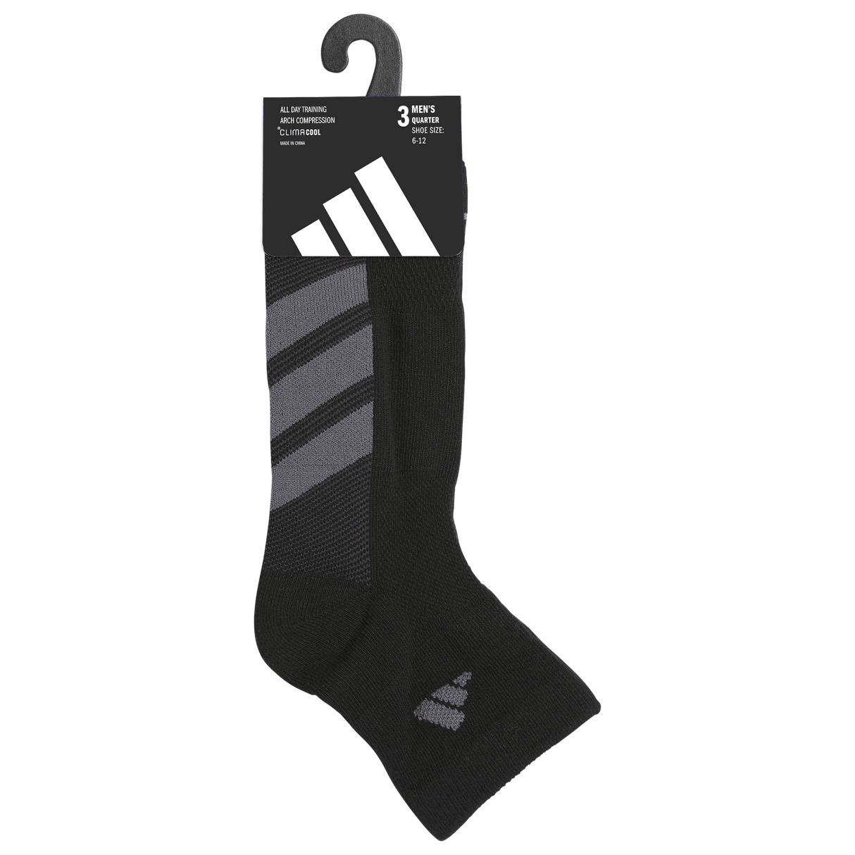 adidas Men's All Day Training 3-Pack Quarter Sock-8